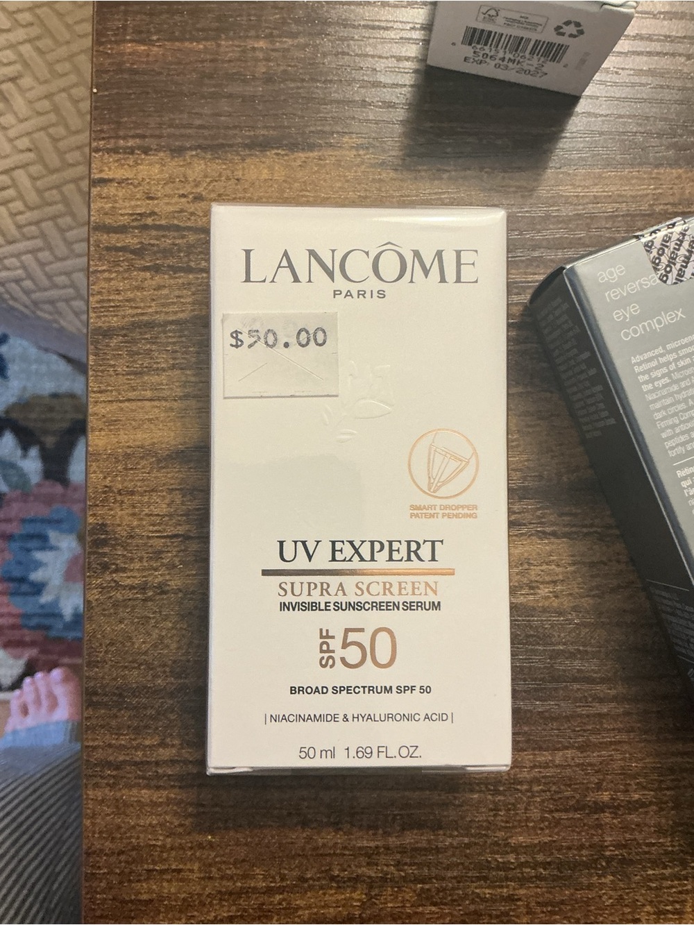 Lancôme UV Expert Supra Screen SPF 50 — White with Gold Accents